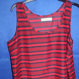 Red and blue sleeveless tank